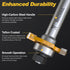 2 Set, 1/2 Inch 3 PCS Professional Tongue and Groove Router Bit Shank Teeth Adjustable T-Shape Wood Milling Cutter