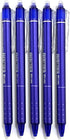 sencoo 12 Pack Erasable Blue Gel Pens, Retractable Blue Ink Rollerball Pens for Students Office School Gifts