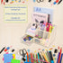 Mesh Desk Organizer with 6 Compartments and 1 Drawer, Multi-Functional Caddy for Home Office School
