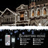 200 29FT 8 Cluster Lights Christmas Led Fairy Lights Green Wire Twinkle Lights with Remote Modes String Lights Timer