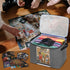 6pcs Rexmica Board Game Storage Bag with Zipper Bags, Board Game Organizer and Storage with Cover for Office Supplies