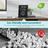 Clear Acrylic Dry Erase White Board 8"x6", Portable Frameless Desktop Message Board with Magnetic Stand