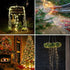 YITING 10 Strands 200 LEDs Solar Powered Twinkle Firefly Bunch Lights, 8 Modes Fairy String Lights for Outdoor