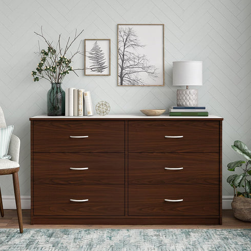 Countertops 15.7" 118" Decoroom Wood Grain Contact Paper Dark Walnut Contact Paper Peel and Stick Wallpaper for Wooden