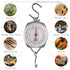 Hanging Spring Dial Scale 550lb/250kg Big Game Scale,Hanging Scale with 2 S-Hooks for Warehouse Kitchen Fishing Hunting (Easy to Read Dial)