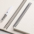 EMSHOI Graph Paper Spiral Notebook: 7.48" x 10.15", 2 Pack, 320 Pages, B5 Graph Paper, Plastic Hardcover