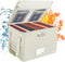 ENGPOW Fireproof Document Box with Lock, Collapsible File Storage Organizer Box with Zipper Lid, Portable Home Office