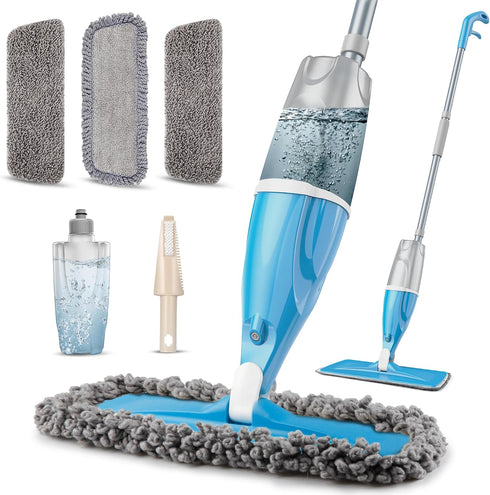 Spray Wet Mops for Floors Cleaning - EXEGO Floor Flat Mops Refillable
