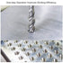 uxcell Combination Drill and Tap Bit Set M3 M4 M5 M6 M8 M10 with 1/4" Hex Shank, 6pcs High-speed Steel Tools
