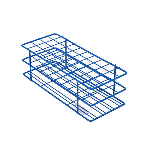 SP Bel-Art Poxygrid Test Tube Rack - For 16-20mm Tubes, 40 Places, Blue