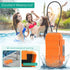 ORIA Portable Security Case - Anti-Theft Waterproof Beach Safe Lock Box with 4-digit Combination Code, Orange