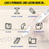 Markal Dura-Ink 15 Fine-Line Permanent Ink Marker, Black, 12-Pack