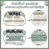 QOUBAI 10Pcs Parts of Speech Posters, Eucalyptus English Grammar Chart for Classroom Decor