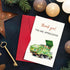 Ogeby Funny Christmas Thank You Card, Funny Garbage Truck Appreciation Card for Friend Family Employee, Christmas