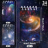 Tinlade 24 Pieces Outer Space Galaxy Mini Notepads Small Spiral Notepads Solar System Mini Notepad Memo Stationery Planets Notebook Classroom Reward Supply for School Office Planet Theme Party Favor