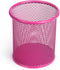 Tamaki Pen Holder Cup for Desk, Wire Mesh Pencil Cup Holder for Office Pen Organizer (Pink)