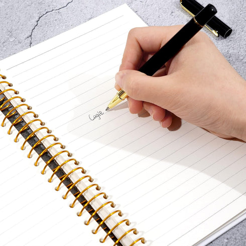 Yoment Small Spiral Notebook, 300 Pages, 5.5”x 7.5” College Ruled Hardcover Journal, A5 White