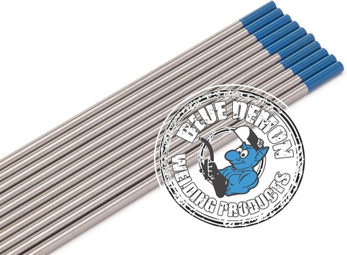 TIG Welding Tungsten Electrodes, 2% Lanthanated, BLUE, EWLa-2, 1/16 in x 7 in, 10 pc pack