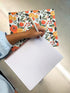 Steel Mill & Co Large Spiral Notebook, College Ruled, 11" x 9.5", Durable Hardcover, 160 Lined Pages, Orange Floral