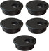 MAHDPRO Desk Grommet 2 Inch (50 mm) Pack of 5, Black ABS Plastic Cable Hole Cover for Computer Table