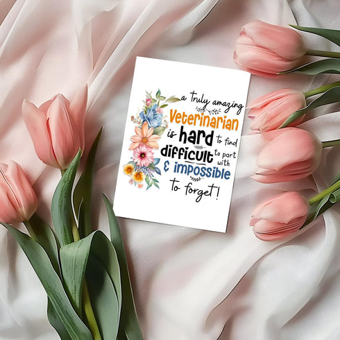 APVGifts A Truly Amazing Veterinarian Is Hard To Find - Thank You Card - Gift For A Vet - Retirement - Humor