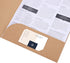 Kraft Paper Folders for A4 A5 Files, 10-Pack Black Pocket and Prong Document Folders for Office School Home
