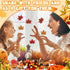 WinnerWhy 320 Pcs Fine Motor Toys Fall Thanksgiving Decorations, Sensory Bin Filler, Pumpkin Bowls, Woven Baskets