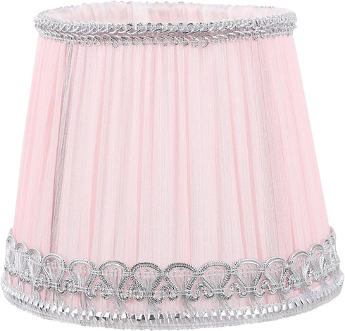 Fabric Lampshade Accessory Light Cover Replacement for Indoor Decor Elegant Pleated Design