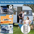 Upgraded Metal Magnetic Key Holder for Car, Waterproof Magnetic Key Box, Hide a Key Outside, Silver