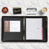 Samsill Classic Professional Binder, 3 Ring Binder with 1.5 Inch Brass Round Rings, Zipper Closure, Black