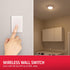 300 Closets, 58823-T1 Energizer LED Ceiling Light Fixture, Battery Operated, Wireless Wall Switch Remote, Lumens