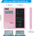 IPepul Scientific Calculators, 991EX Type-C Rechargeable, 552 Functions Solar Math Calculator, Pink