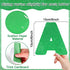 Qyeahkj 150 PCS Large 6" Font Letters and Punctuation Set, Glitter Green Classroom Alphabet Cutouts