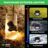 3000K, 12V IP67 Low Voltage Landscape Well Lights Outdoor, LED In-Ground Lights Warm White Waterproof Anti-Glare