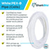 SharkBite 3/4 Inch x 25 Feet PEX-B Flexible Water Tubing, White for Plumbing
