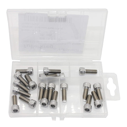 Fullerkreg M6-1.0 x 16MM Socket Head Cap Screws, 20 PCS, Allen Socket Drive, AISI 304 Stainless Steel
