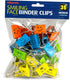 Officemate Smiling Face Binder Clips, Medium, Ass't Colors, 36 Pcs, Paper Clamps for Office, Teacher Gifts, School and