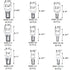600 Pcs Non-Insulated Crimp Terminal, 22-10 AWG Tin-Plated Copper Ring Fork Terminals Electrical Wire Connector Kit