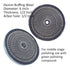 6PC 6 Inch Stainless Steel Polishing Buffing Wheel Kit for Bench Grinder, Includes 1/2 Inch Arbor Hole Wheels