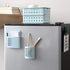 iDesign 85176 Magnetic Modern Pen and Pencil Holder for Kitchen Locker Home Office, Set of 1, Mint Blue