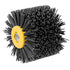 Abrasive Nylon Wire Drawing Wheel Drum Brushes, 120 Grit Polishing Brush for Wood Furniture Conditioning