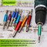 Self Centering Drill Bit Set 1/4" Hex Shank Vix Bit for Metal Wood Cabinet Door