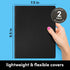 PAPERAGE Soft Cover Blank Journal Notebook, 2 Pack, (Black), 100 Pages, Large 7.5 inches x 9.5 inches, Ideal for Sketch Book, Note Taking & Travel Journal by PAPERAGE