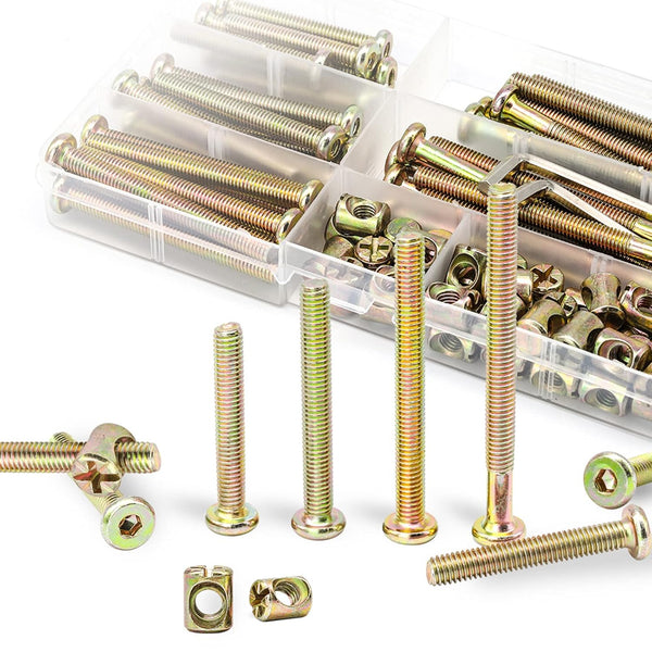 GDFYMI Crib Screws Replacement Set, Delta Crib Screws Hex Socket Cap Bolts Barrel