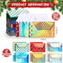 Jetec 120 Pcs Christmas Gift Card Holder Foil Embossed Envelopes, Assorted Color Metallic Sleeves
