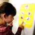 Snack Choice Board – Premium Durable Plastic Visual Schedule for Kids, 16 Autism Communication Cards