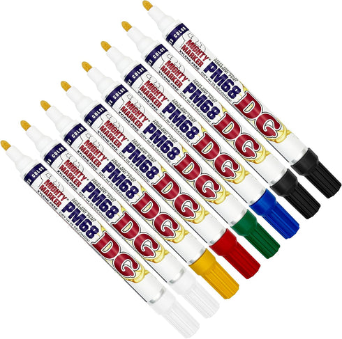PM-68 DG Paint Markers, Heavy Duty Industrial Paint Markers, Ketone-Based, Xylene Free,