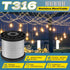 316 400FT 1/32IN 100Pcs Stainless Steel Cable, Wire Rope with Aluminum Sleeves Stops, for String Lights Hanging