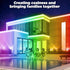 VoyageEase 100FT IP67 permanent outdoor lights Smart RGB Outdoor Lights - Waterproof LED Strip Lights with App/Remote
