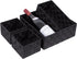 Posprica Woven Storage Baskets, Small Black Cube Bin Container, Tote Organizer Divider for Drawer, Closet, Shelf, Set